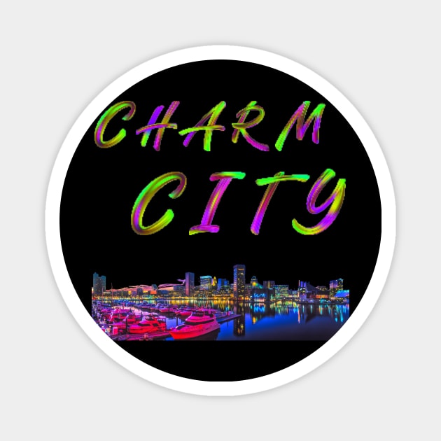 CHARM CITY BALTIMORE DESIGN Magnet by The C.O.B. Store